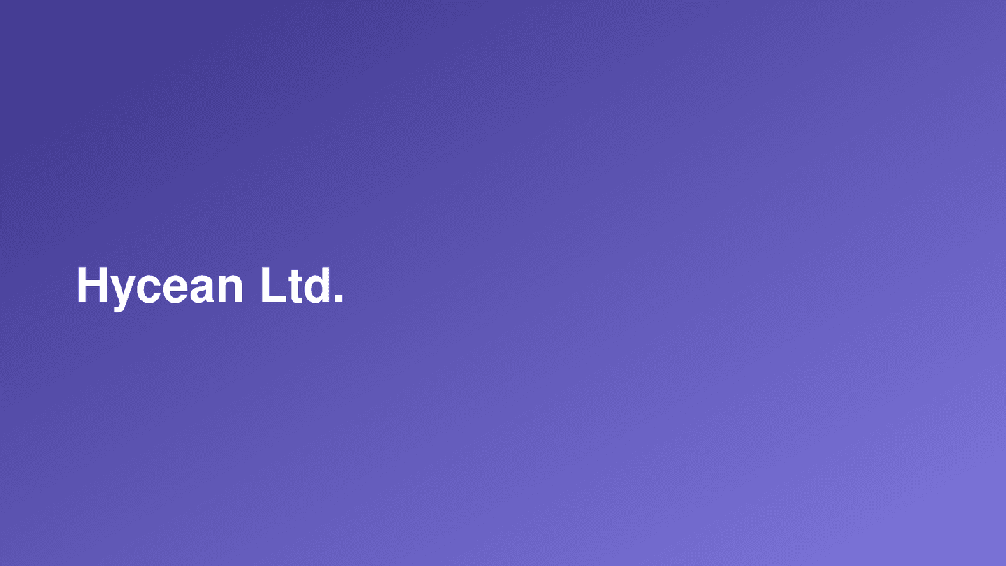 Hycean Ltd. cover