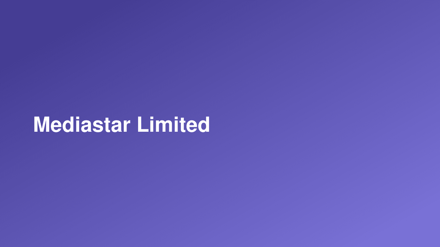 Mediastar Limited cover