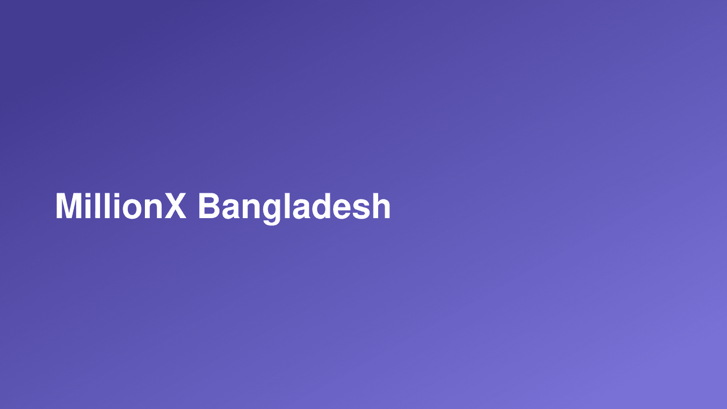 MillionX Bangladesh cover